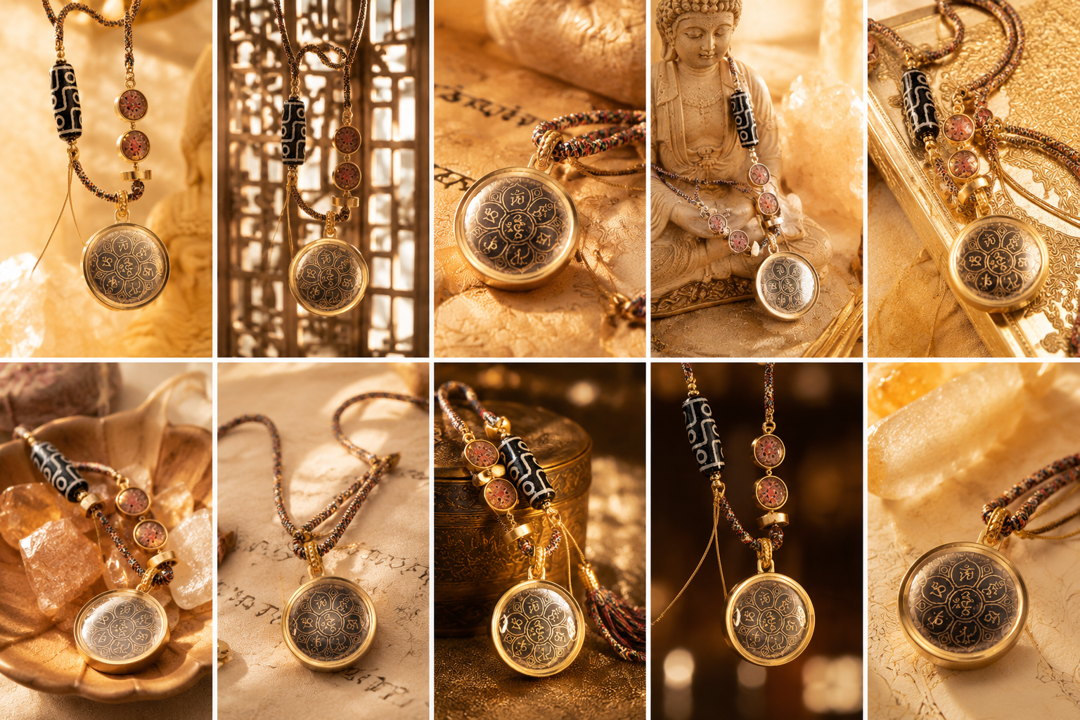 Five Ways Gau Box collection — handcrafted Tibetan amulets